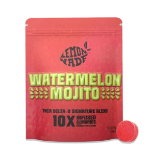 Watermelon mojito lemonnade thca delta-9 gummy with packaging